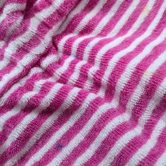 Ralph Lauren Girl's Terry Cloth Romper, Pink White, Size Medium 8-10, Strapless - Picture 14 of 16